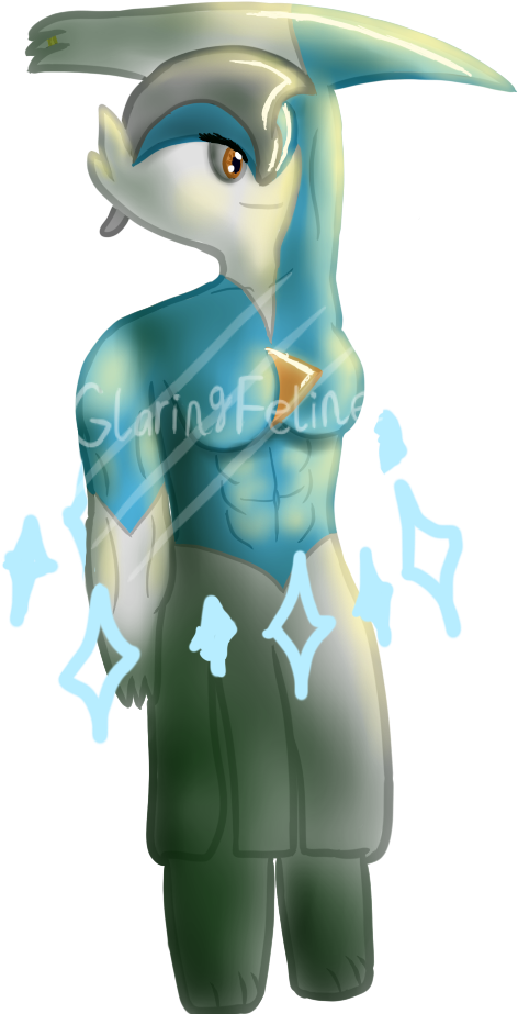 Katana The Female Gallade Speedpaint - Cartoon (502x980), Png Download