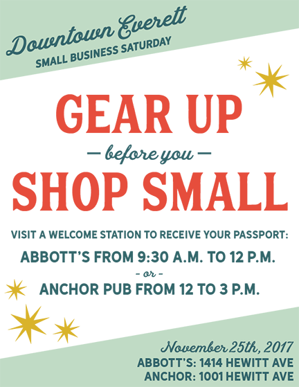 Small Business Saturday In Downtown Everett - Flyer (432x559), Png Download