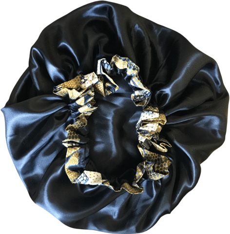 Snake Trim Ankara Print Satin Bonnet - Hobo Bag (480x480), Png Download