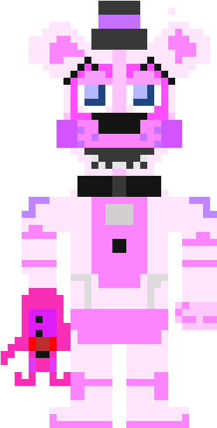 Funtime Freddy With Bonnet - Five Nights At Freddy's (420x650), Png Download