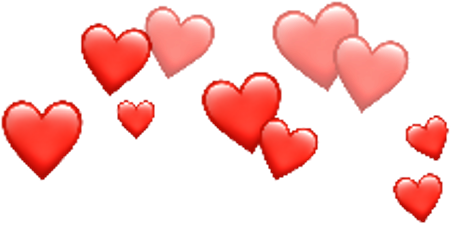 Corazon Emoji Rojo Emoticono Amor Source - Red Heart Crown (1024x1024), Png Download