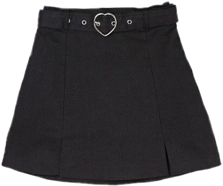 Skirt Niche Nichememe Clothes Aesthetic Png Freetoedit - Black Aesthetic Denim Skirt (749x627), Png Download
