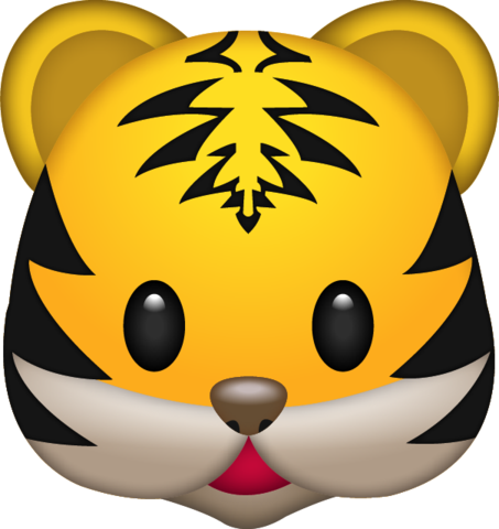 Download Tiger Emoji Png - Tiger Emoji (453x480), Png Download