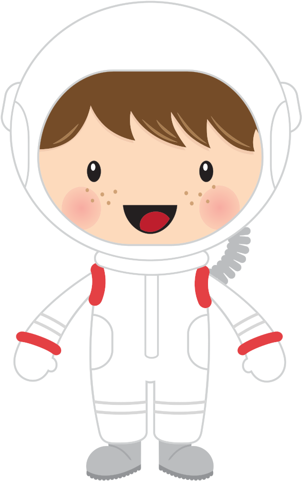 Little Boy Astronaut - Astronauta Desenho Png (649x1000), Png Download