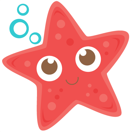 Fish Clipart Red Star - Cute Starfish Clipart (432x432), Png Download