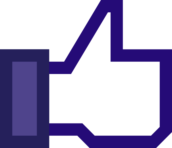 Like Us Facebook Clipart Image - Like Button Clipart (600x514), Png Download