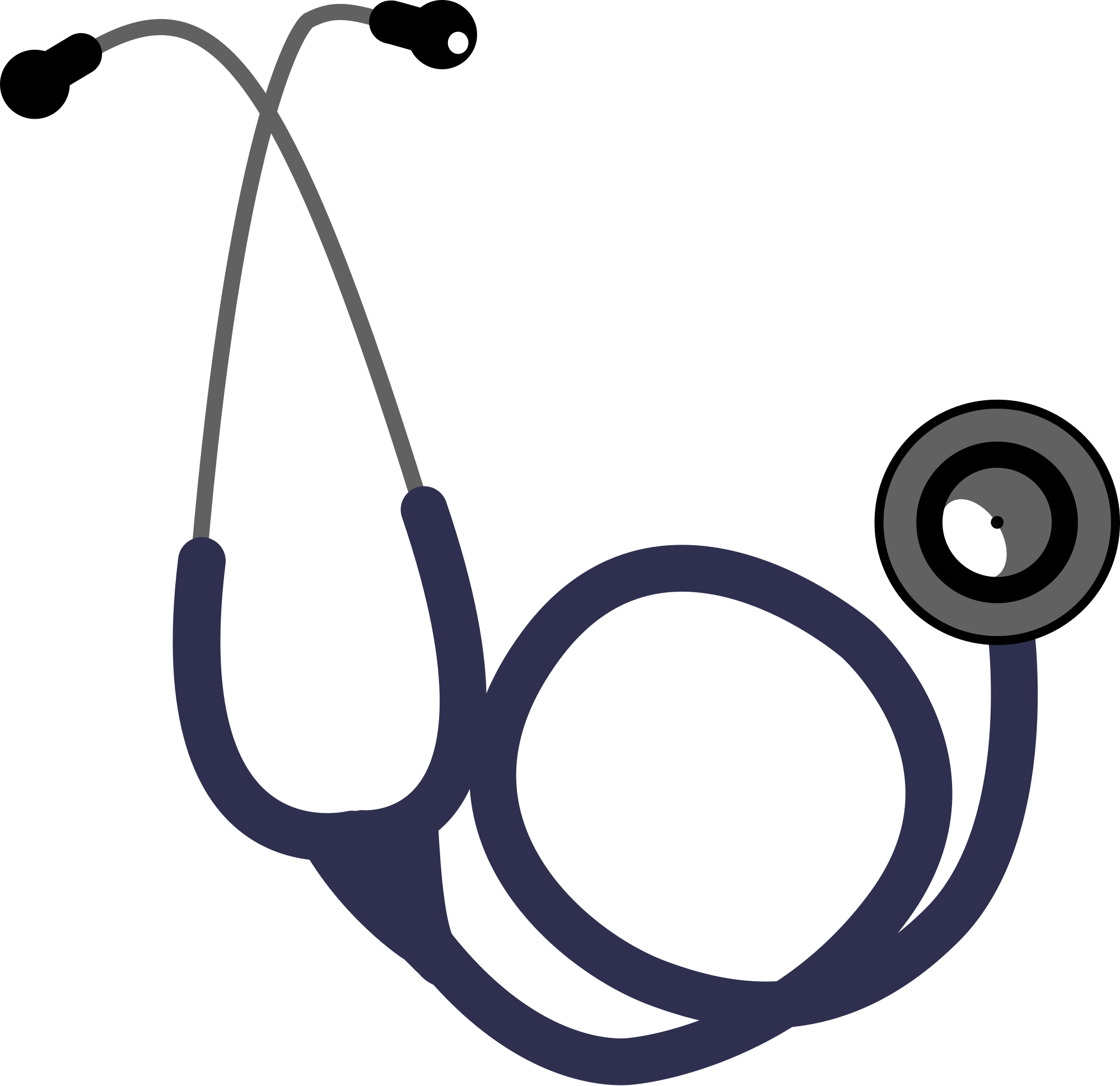Collection Of Free Stethoscope Vector Circle - Stethoscope (2000x1940), Png Download