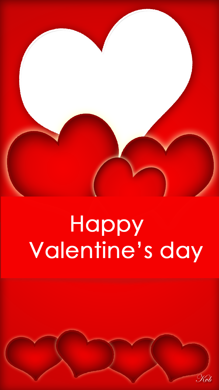 Attractive Valentine Frame - Heart (720x1280), Png Download