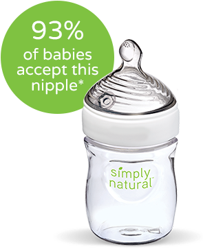 Simply Natural Bottles - Nuk Simply Natural Bottles (396x380), Png Download