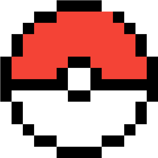 Pokeball - Pokeball Pixel Art - Free Transparent PNG Download - PNGkey