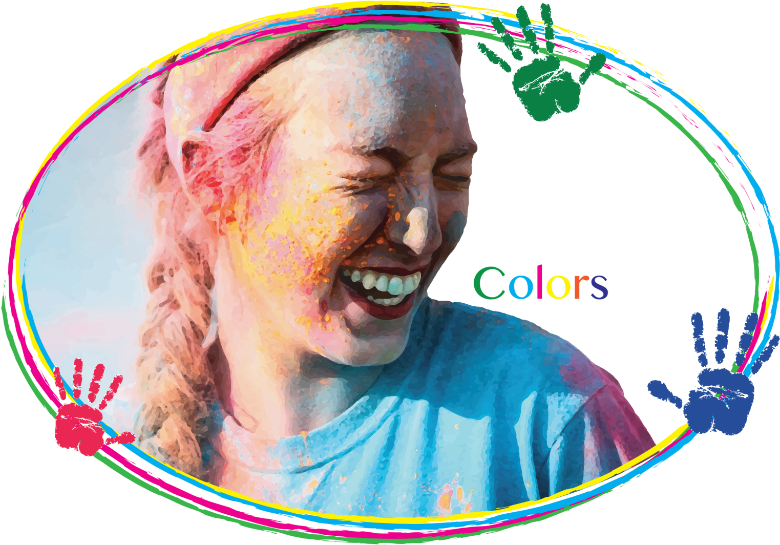Holi Festival Colors Doane - Photo Caption (1705x1215), Png Download
