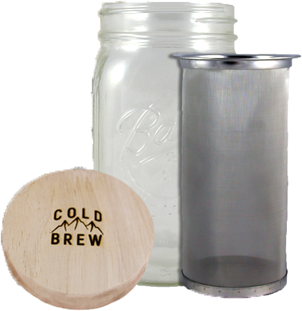 Cold Brew Mason Jar Brew Kit - Cold Brew (650x700), Png Download