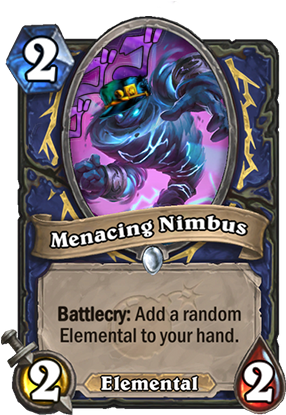 Menacing Nimbus 「f I X E D」 - Menacing Nimbus Hearthstone (300x429), Png Download