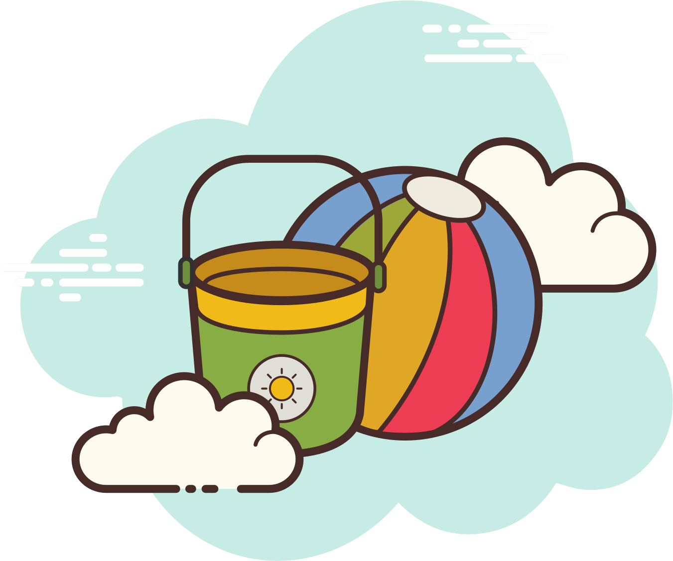 Beach Ball Icon - Icons8 (1600x1600), Png Download