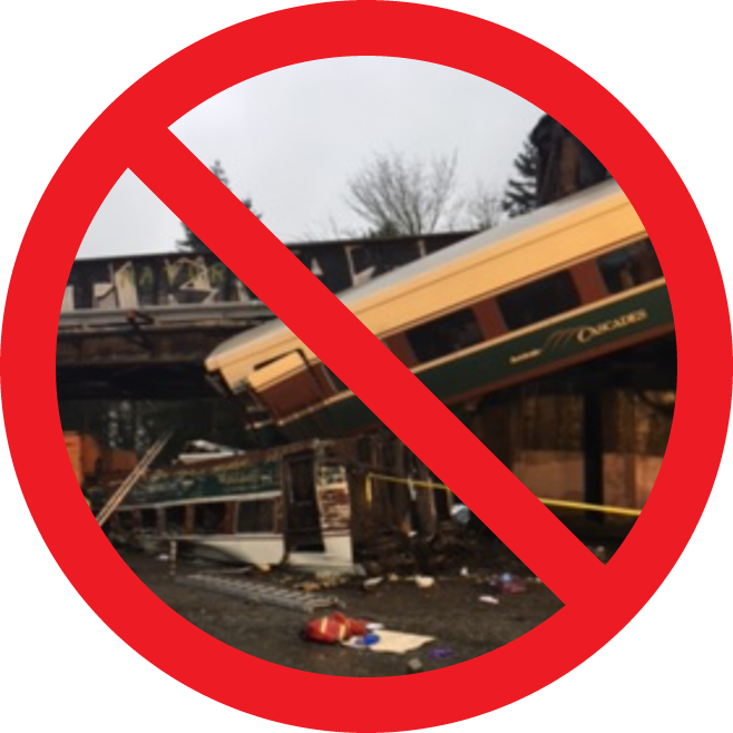 Red Circle Pic 2 - Amtrak Derailment I 5 (658x658), Png Download