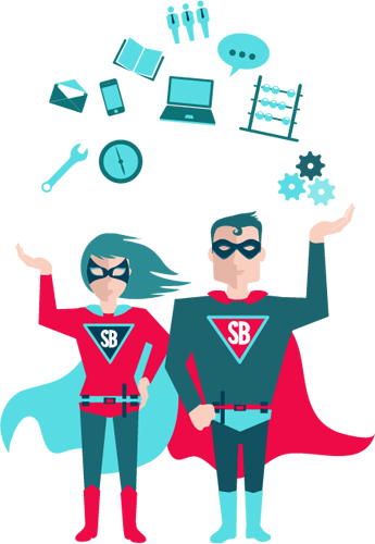 Calculator Clipart Superhero - Super Hero (345x500), Png Download
