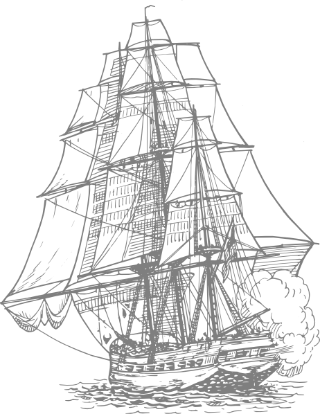 How To Set Use Gray Pirate Ship Clipart (462x598), Png Download