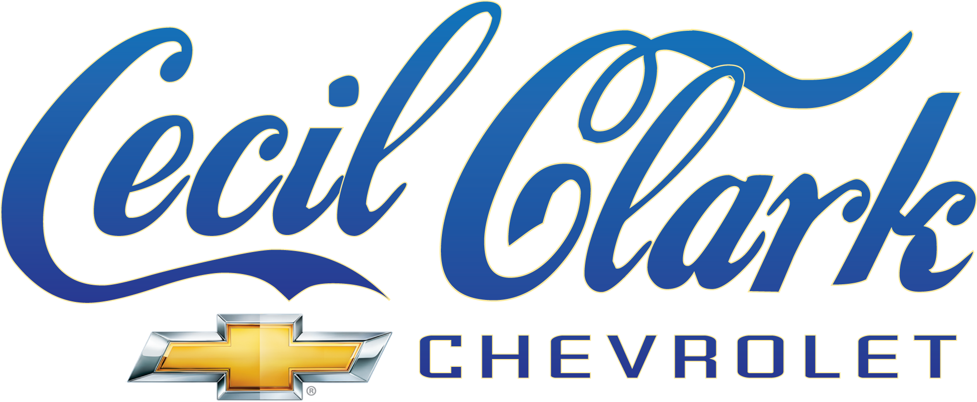 Cecil Clark Chevrolet - Coca Cola (2000x848), Png Download