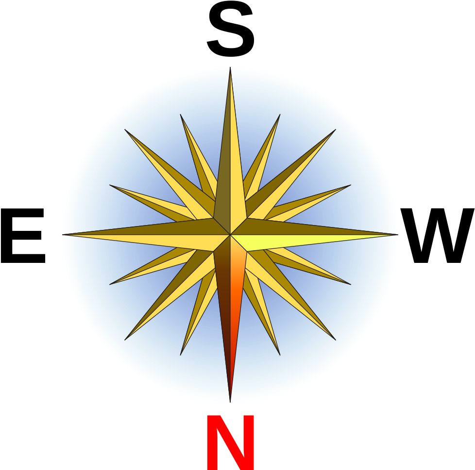 Compass Rose En Small S - Cool Compass Rose Designs (1024x1024), Png Download