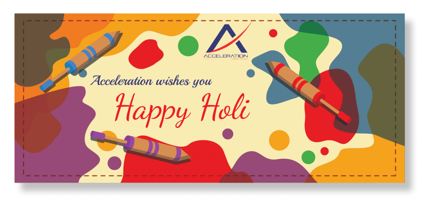 Acceleration Wishes You Happy Holi Infographic - Herbst-blätter U. Kürbis-kissen Kissen (1500x736), Png Download