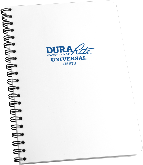 Durarite Spiral Notebook, Universal - Rite-in-the-rain Durarite Waterproof Pocket Notebook (584x663), Png Download