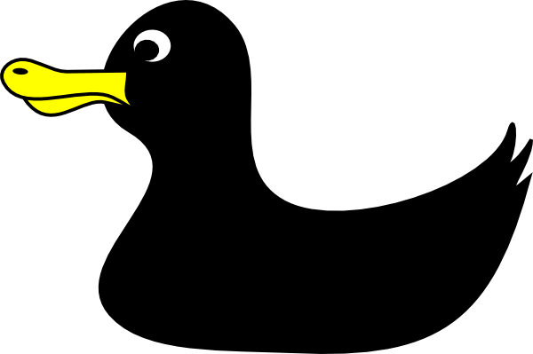 Black Duck Svg Clip Arts 600 X 399 Px (600x399), Png Download