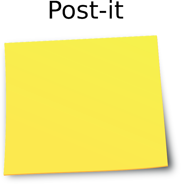 Yellow Post It Notes - Post It Note Animated Gif (630x640), Png Download