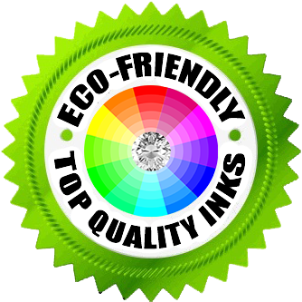 Made With Eco Friendly Inks In California - Use Eco Friendly Products (346x347), Png Download