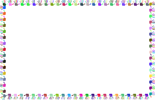 Handprint, Hands, Fingers, Human - Frame Handprint Png (529x340), Png Download