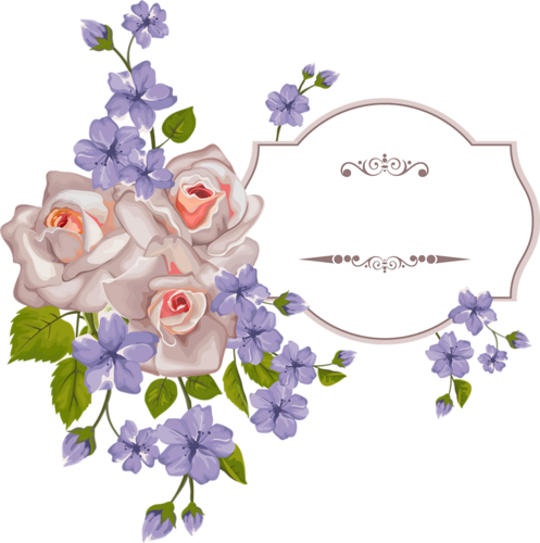 Beautiful Flower With Exquisite Card Vector - Clipart Flower Corner Watercolor (497x500), Png Download