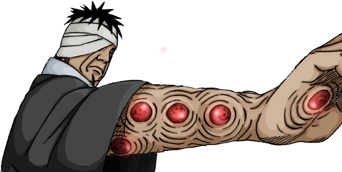Danzo Sharingan Anime Series - Danzo Sharingan Bras (708x364), Png Download