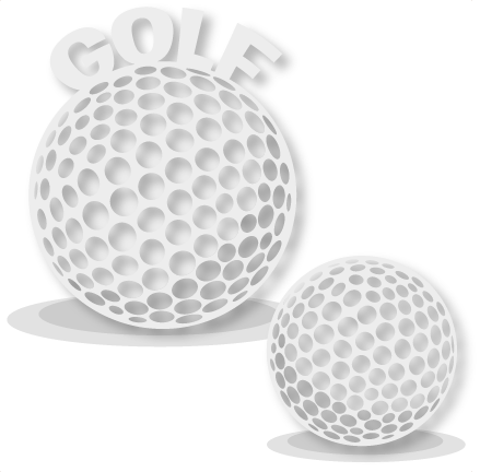 Golf Ball Clipart File - Cricut Golf (439x432), Png Download