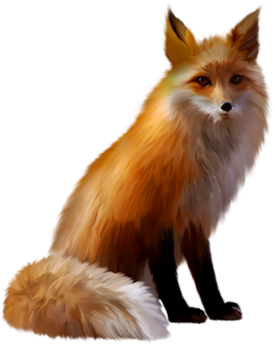 Fox Png Fox Free Download All Hd Png For Picsart And - Fox With Mushrooms Necklace - Animal Jewelry - Handmade (500x500), Png Download