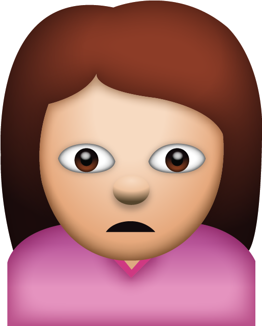 Download Ai File - Sad Girl Emoji Png (640x640), Png Download