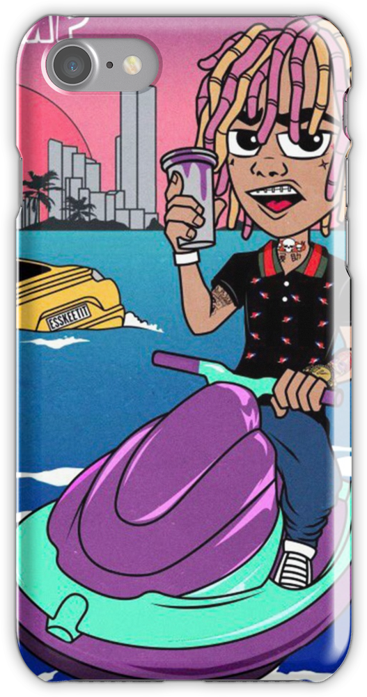 Lil Pump Iphone 7 Snap Case - Lil Pump Jet Ski (750x1000), Png Download