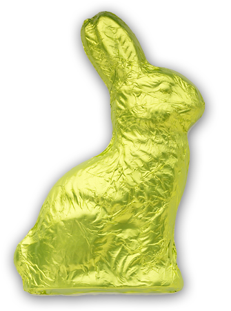 Another Choice At Sweets - Foil Chocolate Easter Bunny Wrapper (450x450), Png Download