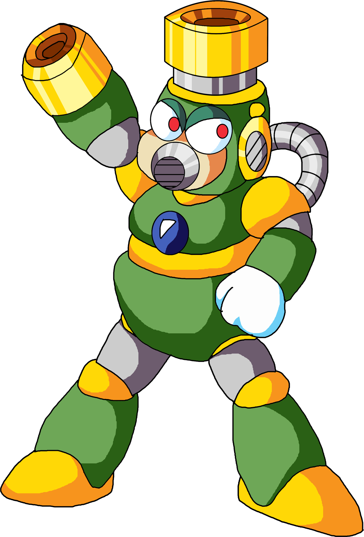 Fart Transparent Megaman - Megaman 10 Robot Masters (1266x1869), Png Download
