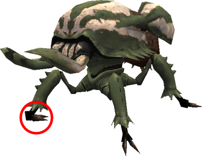 Ffxi Beetle Foot Glitch - Final Fantasy 10 Glitch (400x309), Png Download