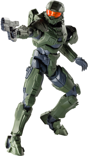 Bandai Sprukits Halo Master Chief Level 3 Action Figure (600x909), Png Download