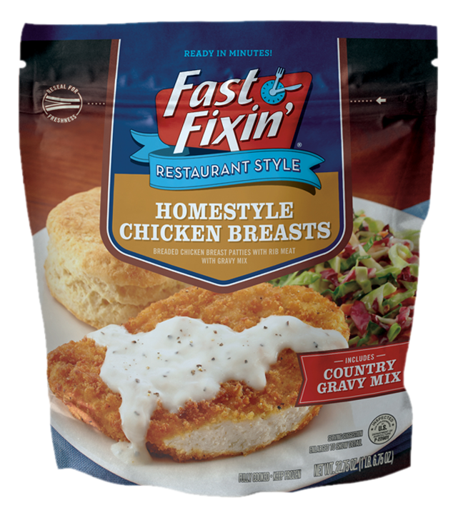 Chicken Fried Chicken Breasts - Fast Fixin' Chicken Nuggets 20 Oz Pack (640x780), Png Download