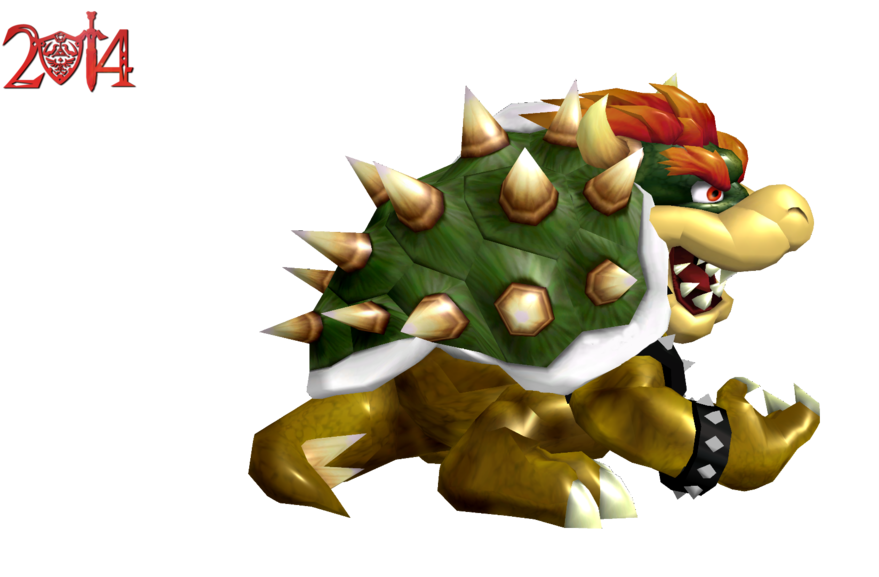 Melee Hd Bowser By Machriderz-d79fjhq - Bowser Super Smash Bros Melee (1024x576), Png Download