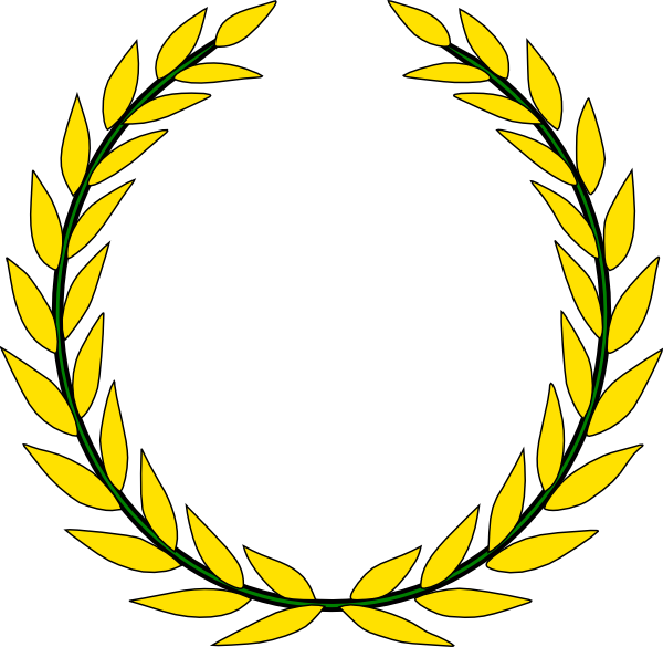 Small - Olive Wreath (600x585), Png Download