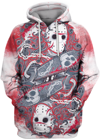 3d Jason Voorhees Friday The 13th Hoodie - Shape De Skate Old School Progress - Pgs - Jason (500x500), Png Download