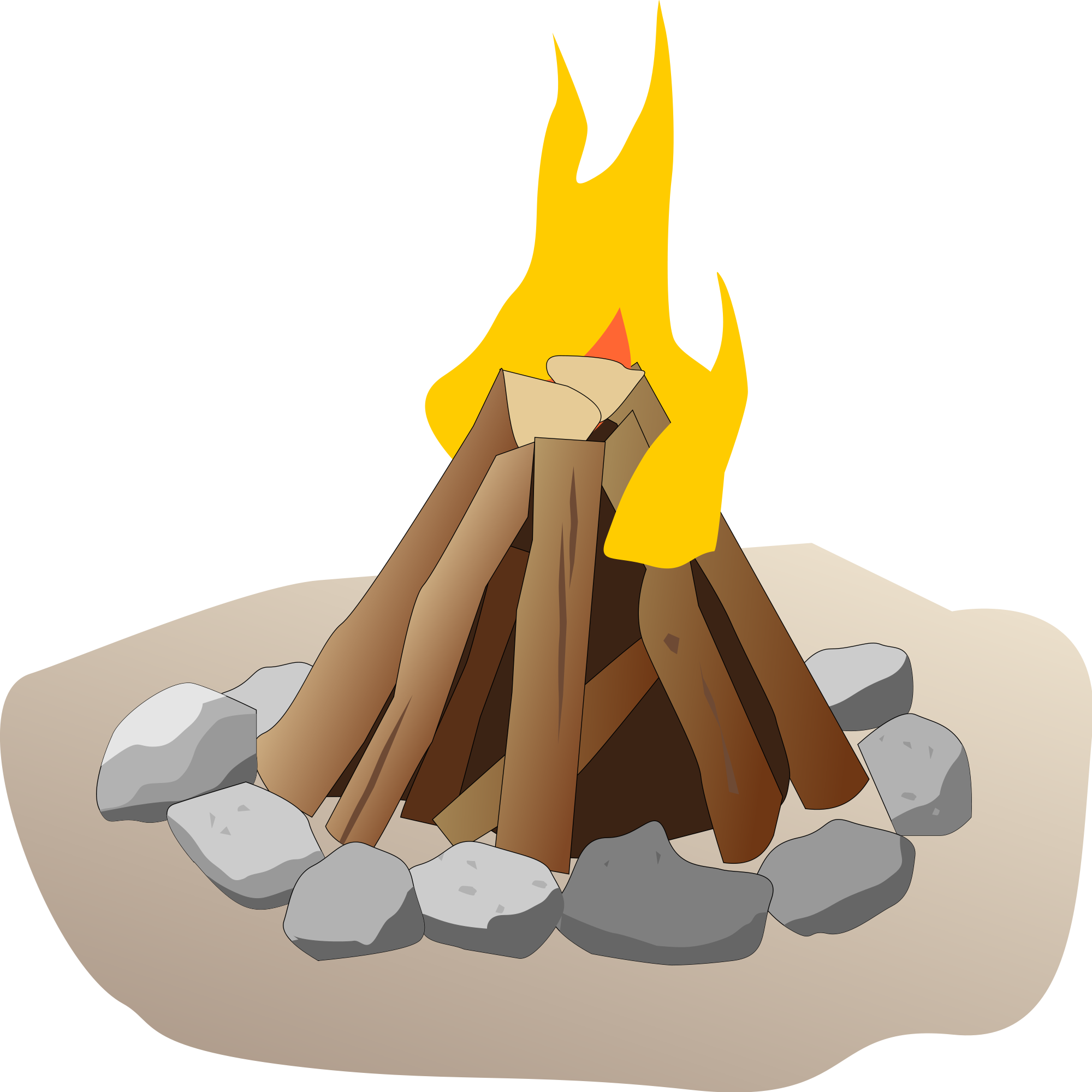 Open - Lägereld Png (2000x2000), Png Download