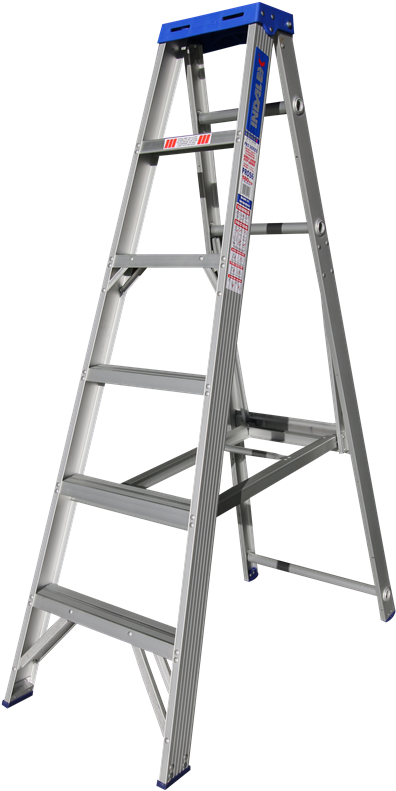 1m 180kg Aluminium Single Sided Step Ladder - Aluminium (800x800), Png Download