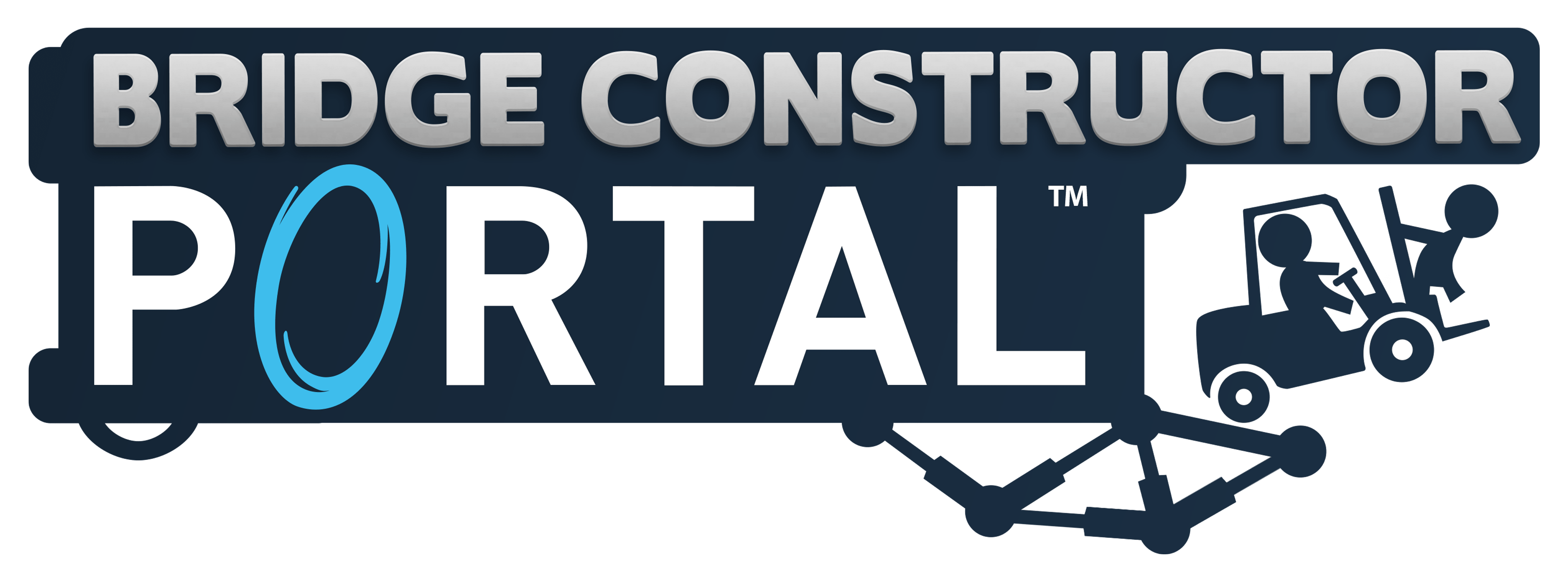 Bridge Constructor Portal Logo - Bridge Constructor Portal Title (4200x1500), Png Download