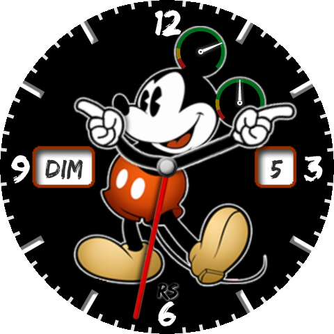 Mickey Mouse Clock Ii - Mickey Clock Android (480x480), Png Download