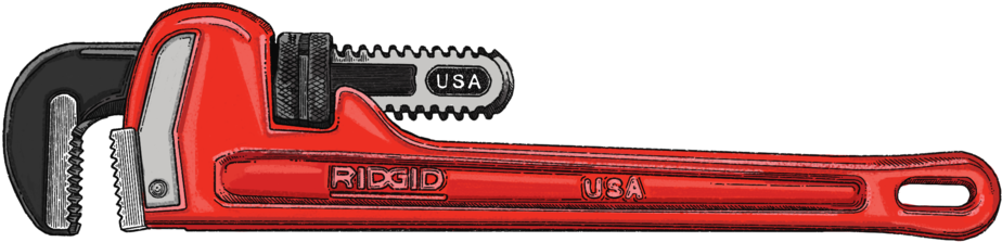 Wrench - Rifle (1000x318), Png Download