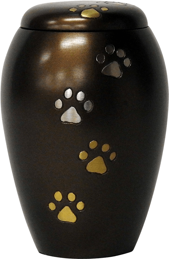 Chocolate Dog Paw Print Cremation Urn - Dog (1000x1000), Png Download