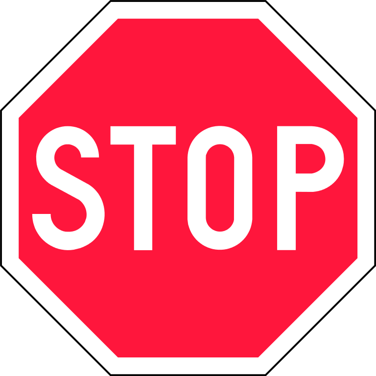 Finland Road Sign - Stop Sign Clip Art (768x768), Png Download